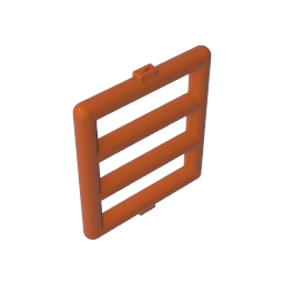 Bar 1 x 4 x 3 Window [Side Tabs]-MyGobricks