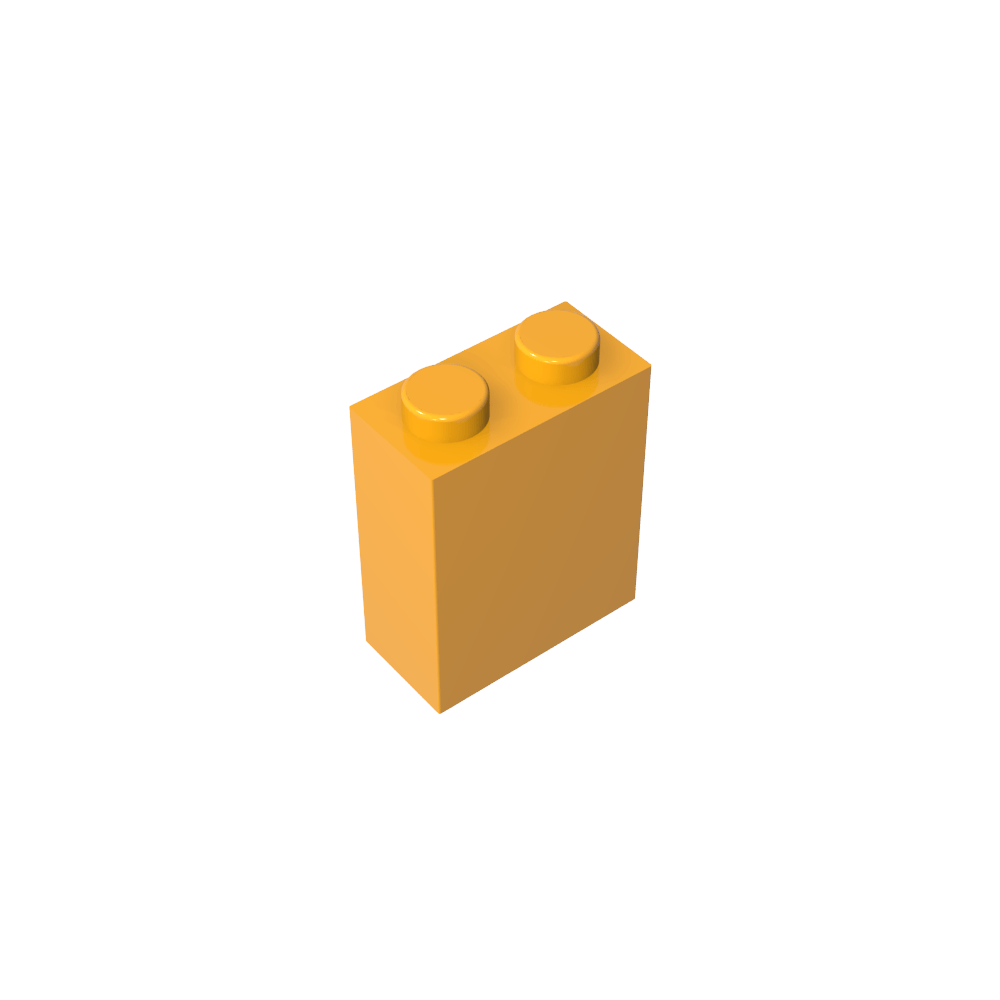 Brick 1 x 2 x 2 with Center Pin-MyGobricks