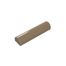 Brick Curved 1 x 4 x 2/3 Double Curved Top, No Studs