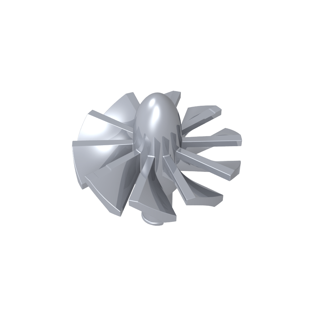 Jet Engine Fan with 10 Blades and Technic Pin-MyGobricks