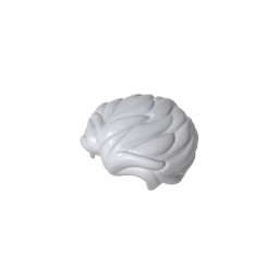 Gobricks Figure Hair Swept Back with Slight Widow's Peak and Short Side Burns [Plain]