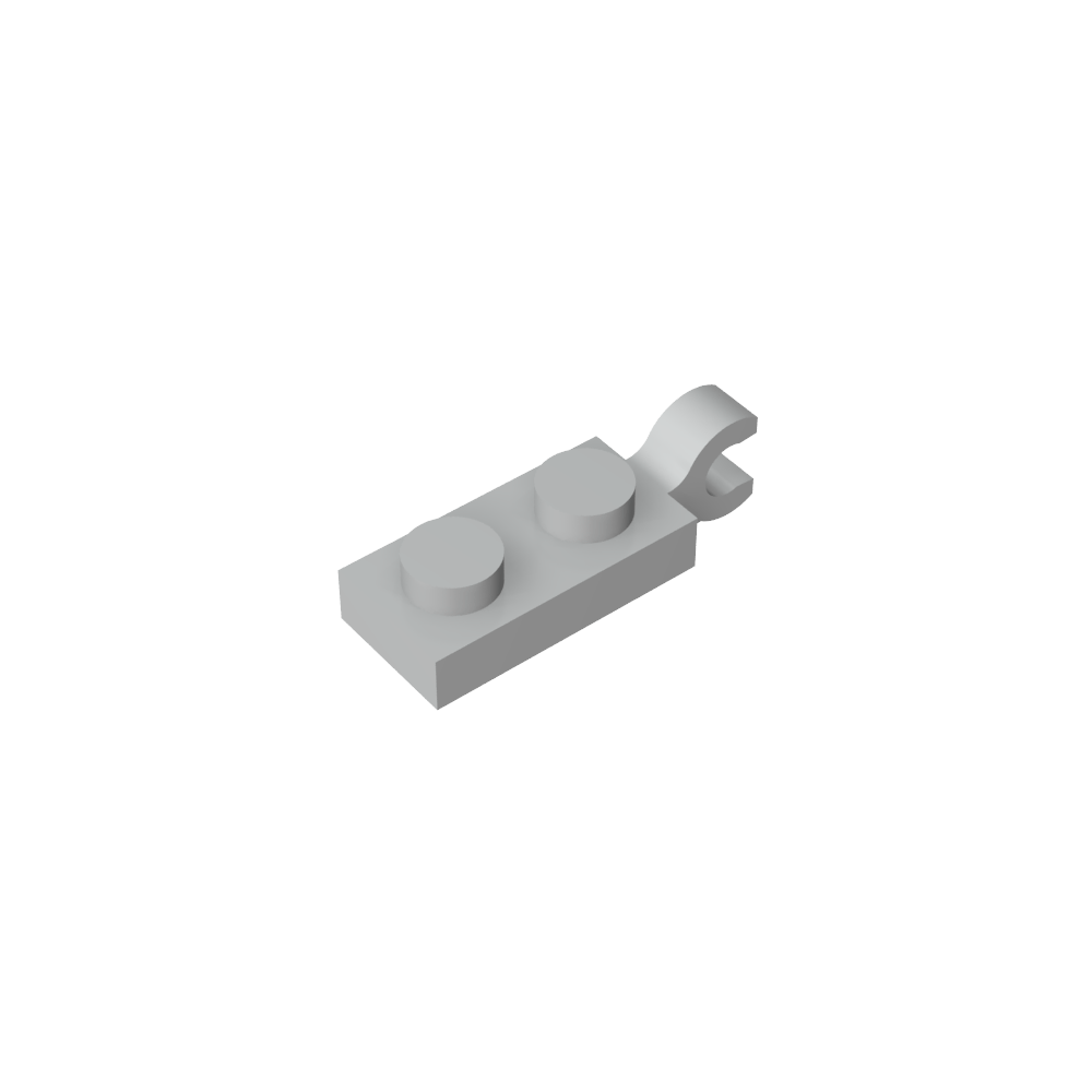 Plate Special 1 x 2 with Clip Horizontal on End-MyGobricks