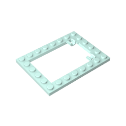 Plate Special 6 x 8 Trap Door Frame Horizontal [Long Pin Holders]