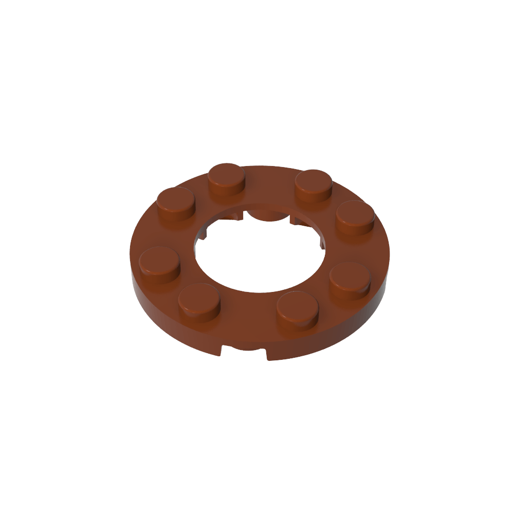 Plate Round 4 x 4 with 2 x 2 Hole-MyGobricks