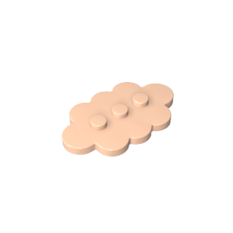 Plate Special 3 x 5 Cloud with 3 Center Studs