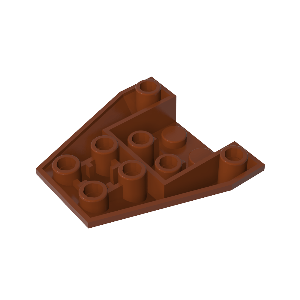 Wedge Sloped Inverted 4 x 4 Triple [4 Connections between Front Studs]-MyGobricks