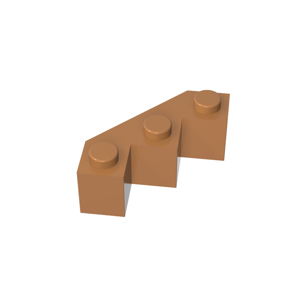 Wedge 3 x 3 Facet-MyGobricks
