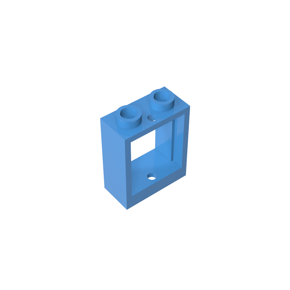 Window 1 x 2 x 2 Flat Front-MyGobricks