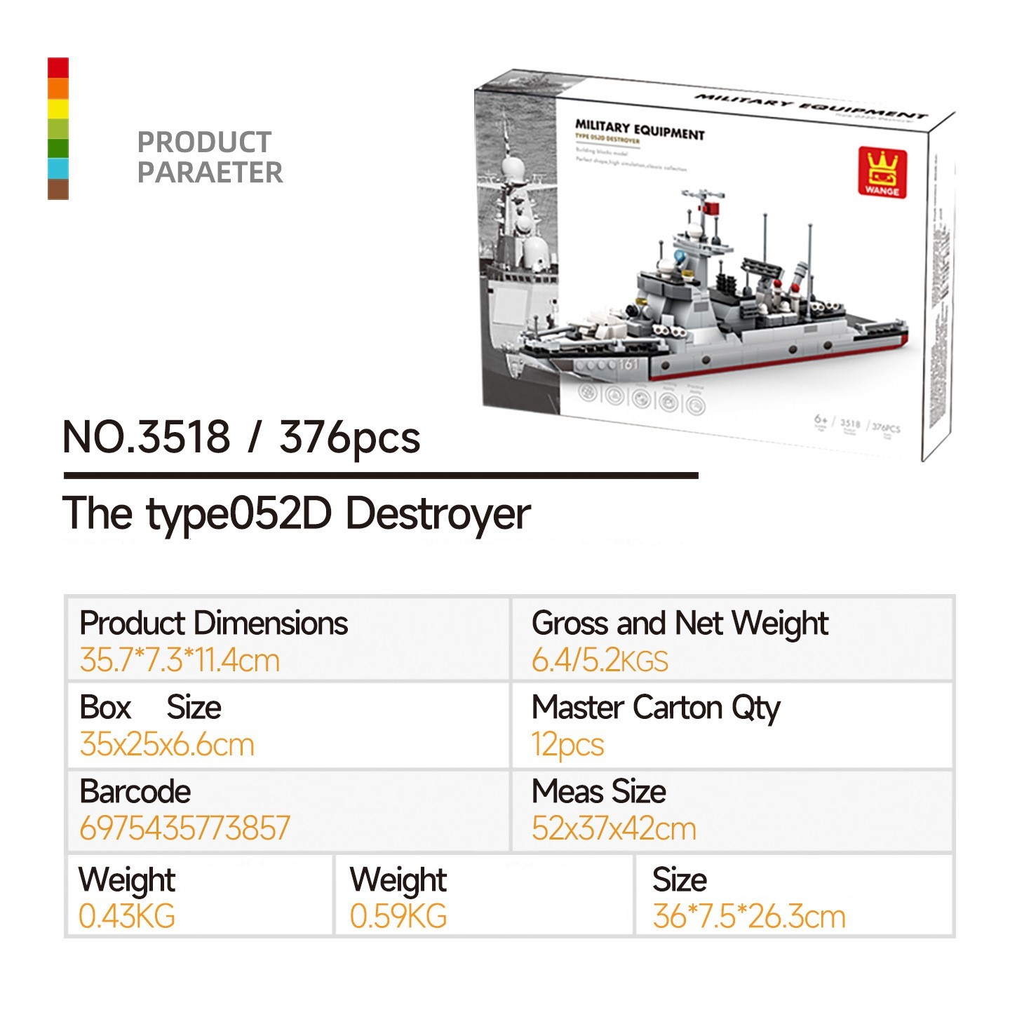 Compatible With Small-Particle Building Blocks; Destroyer And Nuclear Submarine Models