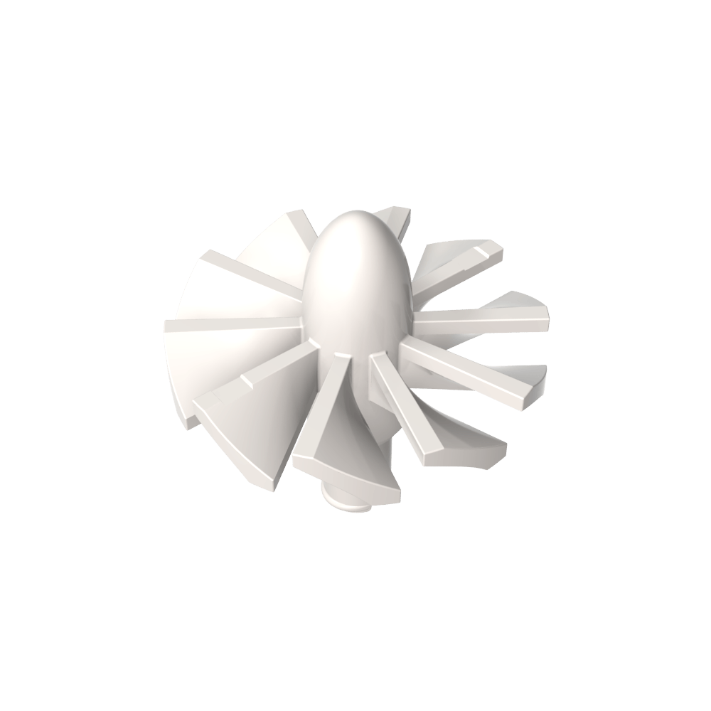 Jet Engine Fan with 10 Blades and Technic Pin-MyGobricks