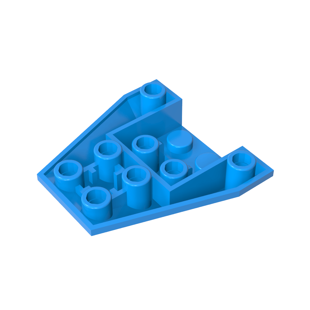 Wedge Sloped Inverted 4 x 4 Triple [4 Connections between Front Studs]-MyGobricks