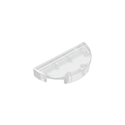 Tile Round 1 x 2 Half Circle #1748 [Premium Part]