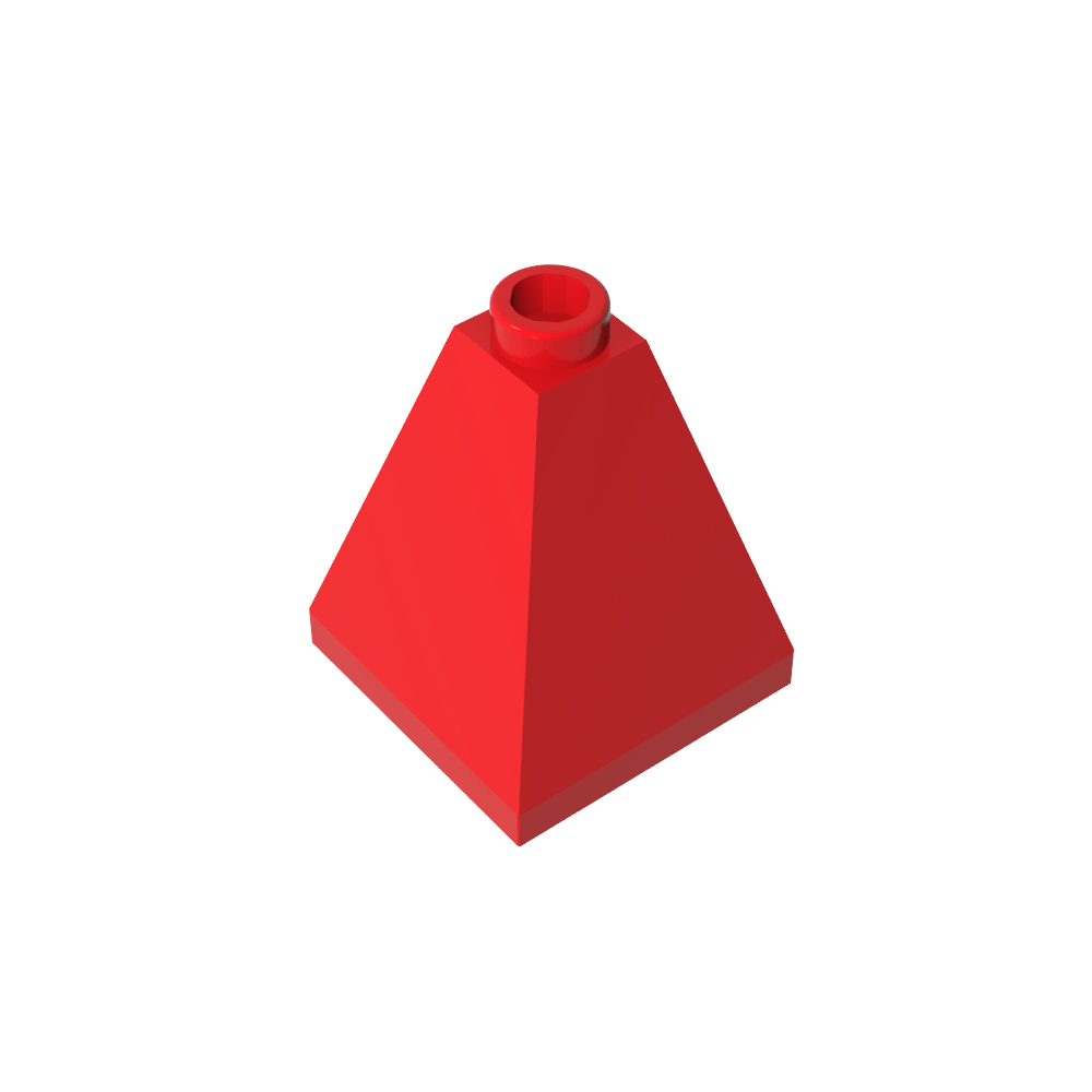 Slope 75° 2 x 2 x 2 Quadruple Convex-MyGobricks