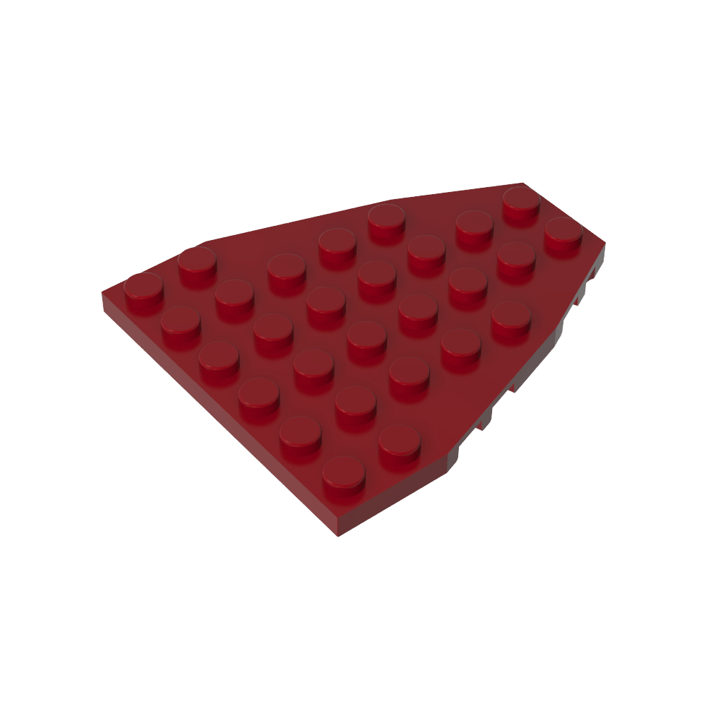 Boat Bow Plate 7 x 6 with Stud Notches-MyGobricks