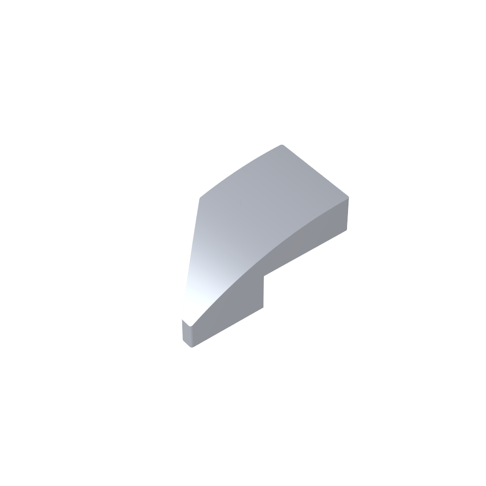 Slope Curved 2 x 1 with Stud Notch Right