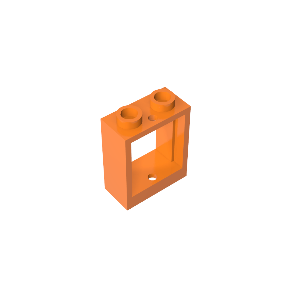Window 1 x 2 x 2 Flat Front-MyGobricks