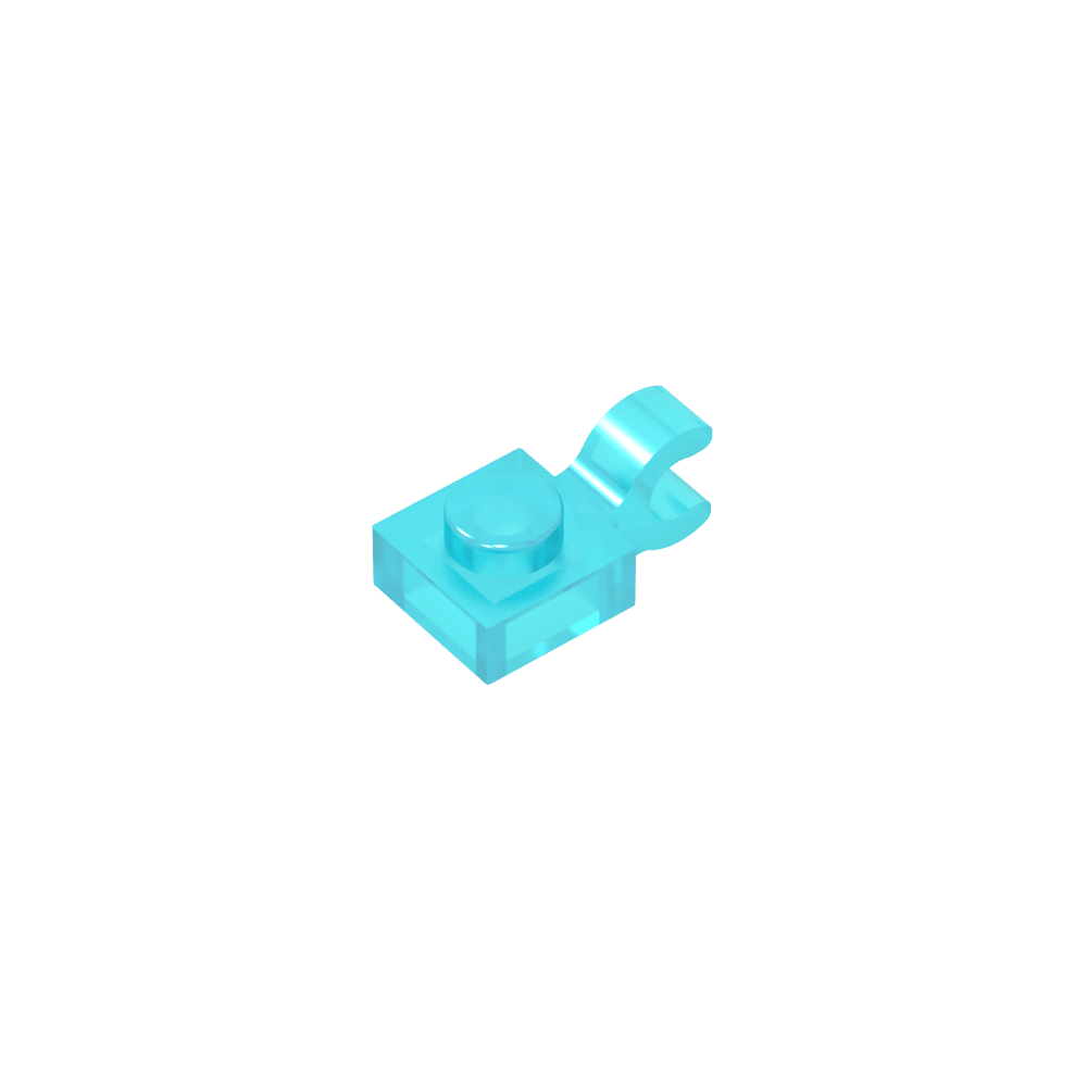 Plate Special 1 x 1 with Clip Horizontal [Thick U Clip]-MyGobricks