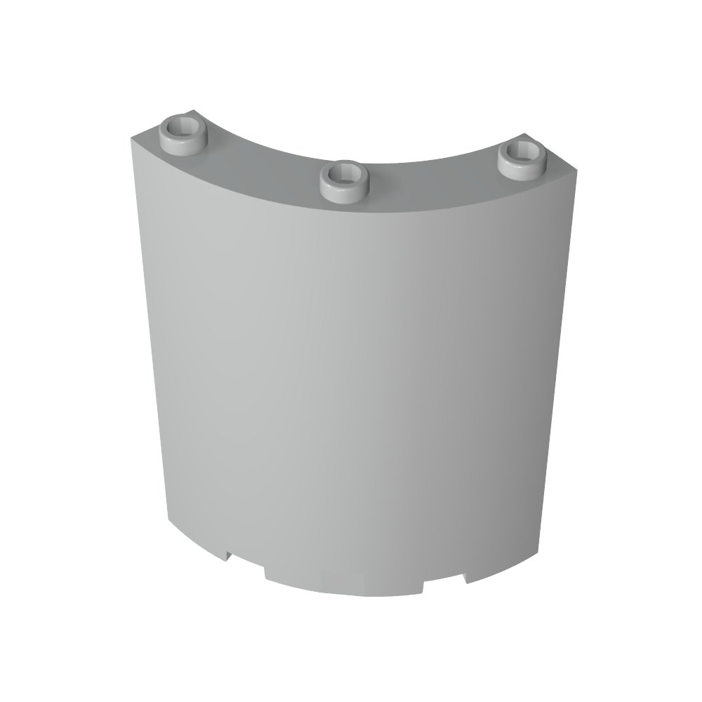 Panel 4 x 4 x 6 Quarter Cylinder-MyGobricks