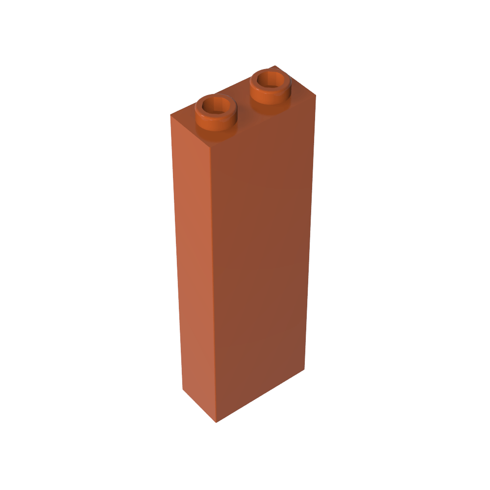 Brick 1 x 2 x 5 without Side Supports-MyGobricks