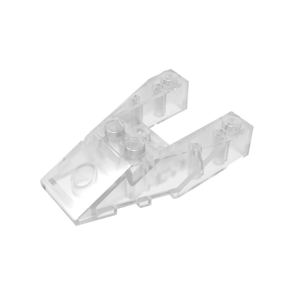 Wedge Sloped 6 x 4 Cutout, Stud Notches-MyGobricks