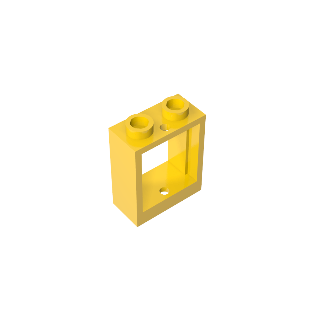 Window 1 x 2 x 2 Flat Front-MyGobricks