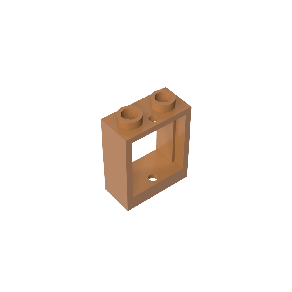 Window 1 x 2 x 2 Flat Front-MyGobricks