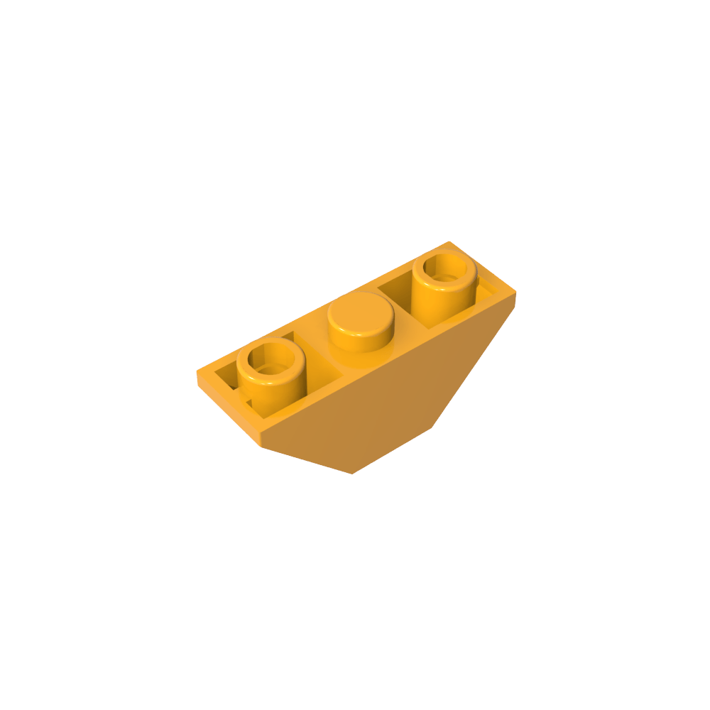 Slope Inverted 45° 3 x 1 Double with 2 Blocked Open Studs-MyGobricks