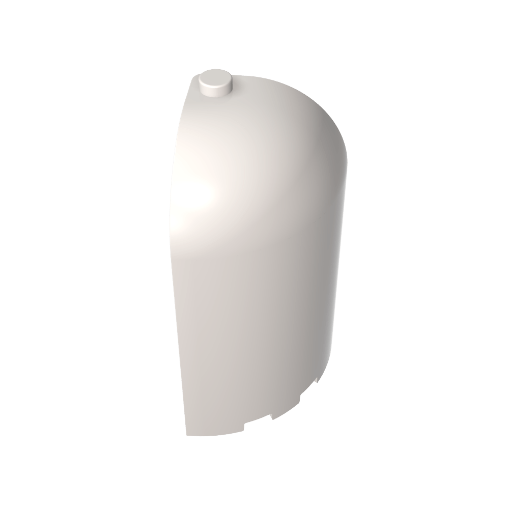 Panel 3 x 3 x 6 Corner Convex with Curved Top-MyGobricks