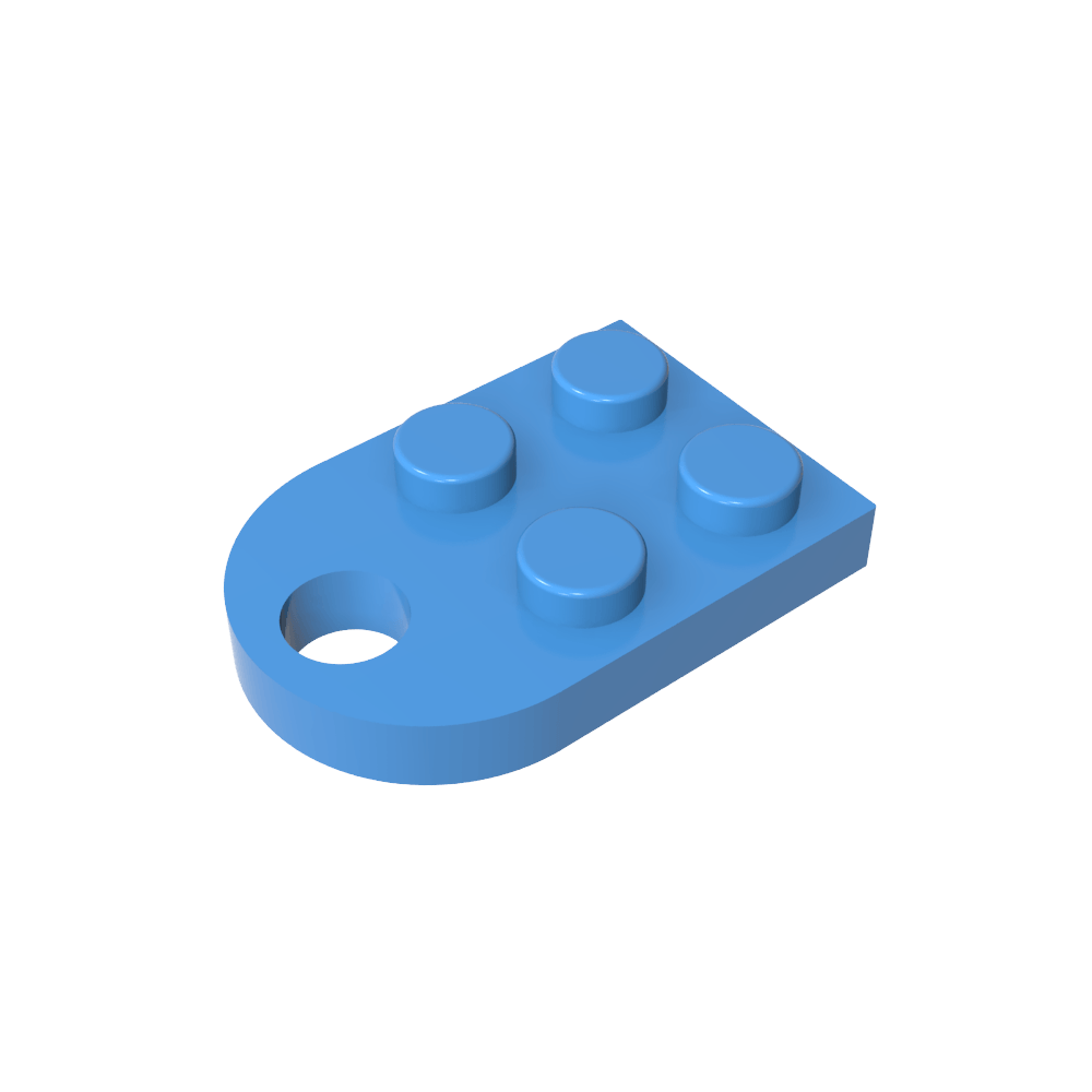 Plate Special 3 x 2 with Hole-MyGobricks