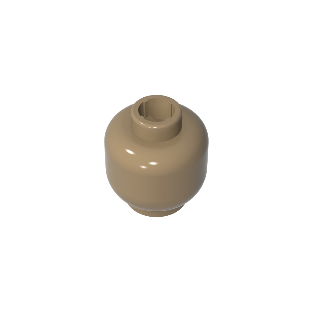 Minifig Head Plain [Blocked Open Stud]