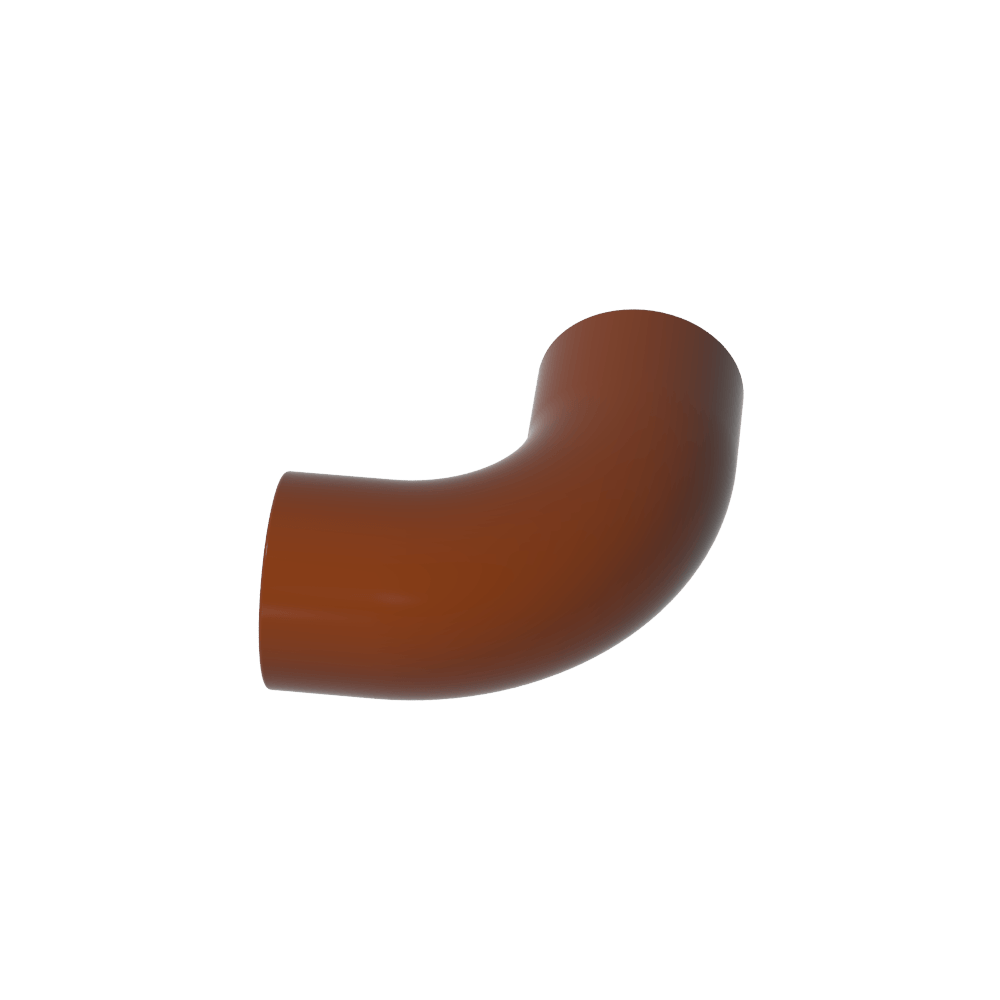 Brick Round 1 x 1 diameter Tube with 90 Degree Elbow (2 x 2 x 1) and Axle Holes (Crossholes) at each-MyGobricks