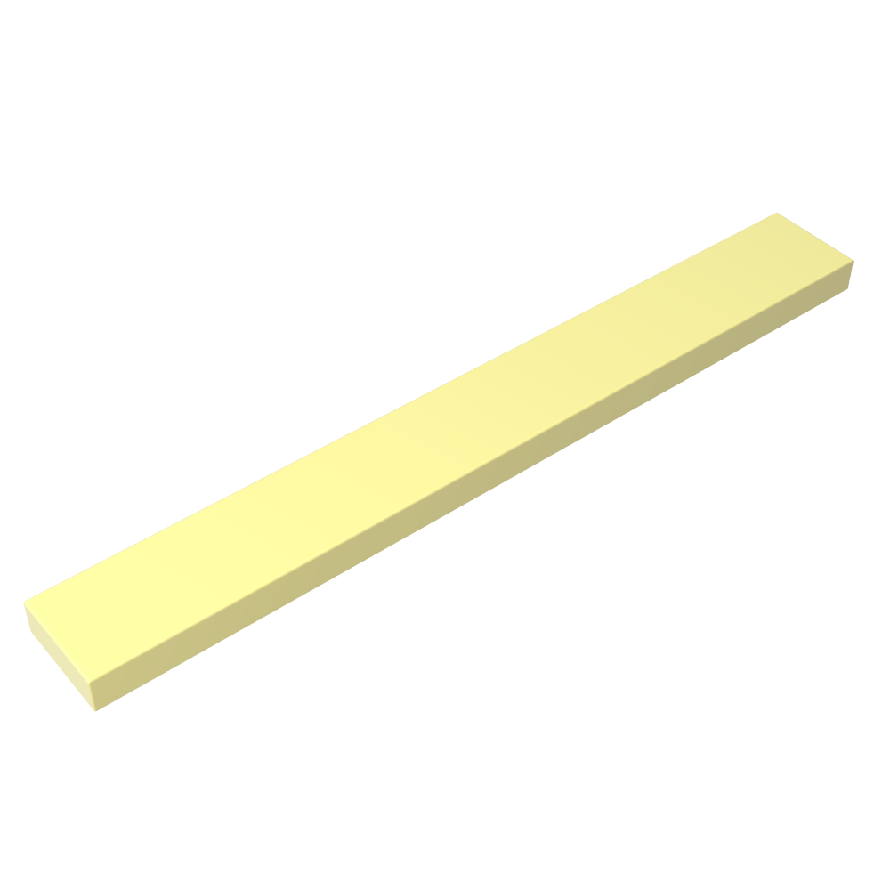 Tile 1 x 8 with Groove