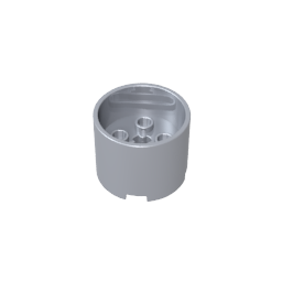 Brick Round 3 x 3 x 2 with Recessed Center with 2 x 2 Studs and Axle Hole