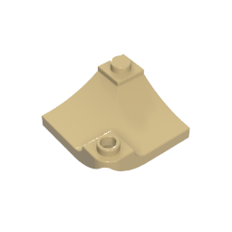Brick Curved, Internal, 1 x 3 x 3 with 1/3 Inverted Cutout