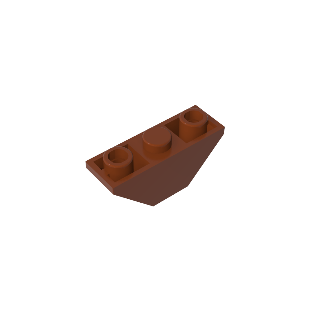 Slope Inverted 45° 3 x 1 Double with 2 Blocked Open Studs-MyGobricks