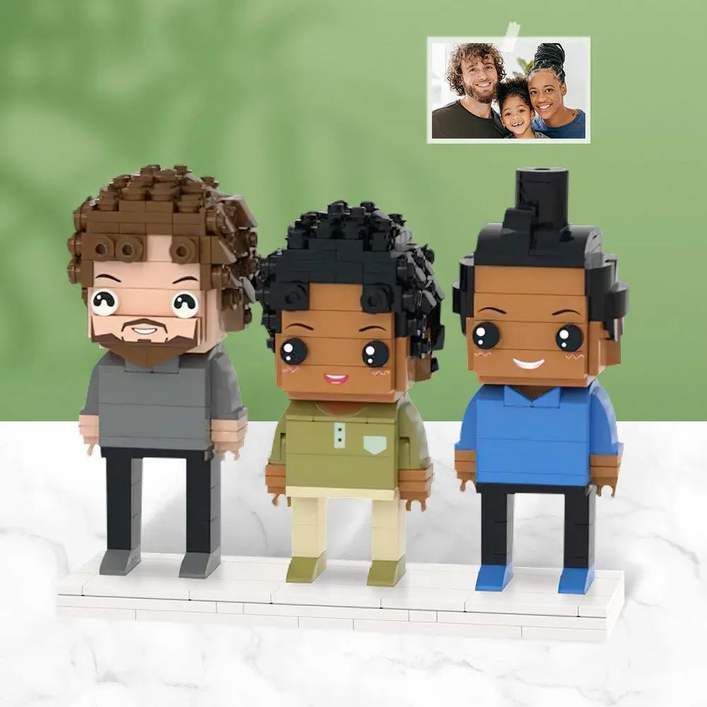 Full Body Custom Brick Figures, Small Particle Block Toy Brick, Custom Set - Choose 1, 2, 3, or 4 Figures