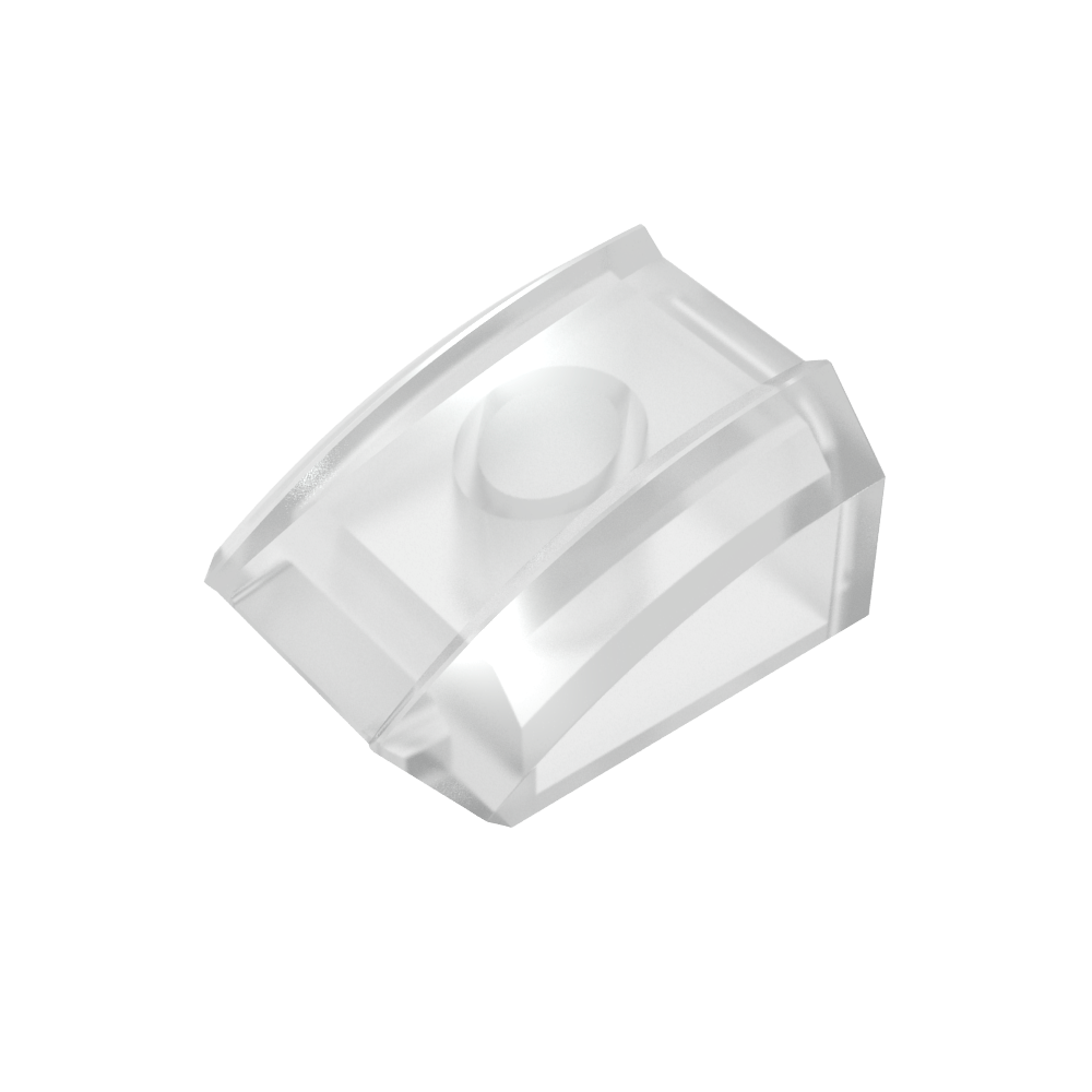 Slope Curved 2 x 2 with Lip, No Studs-MyGobricks