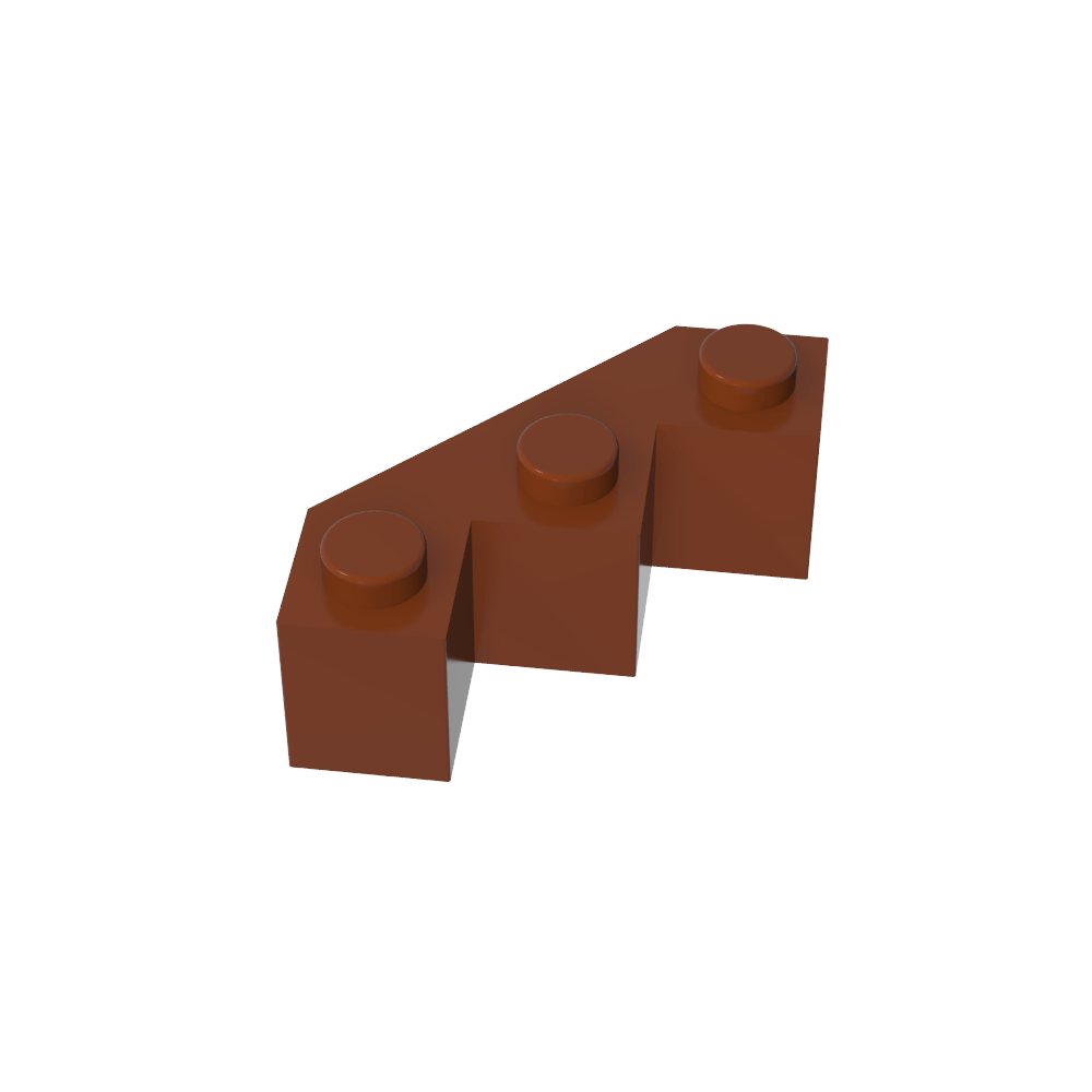 Wedge 3 x 3 Facet-MyGobricks