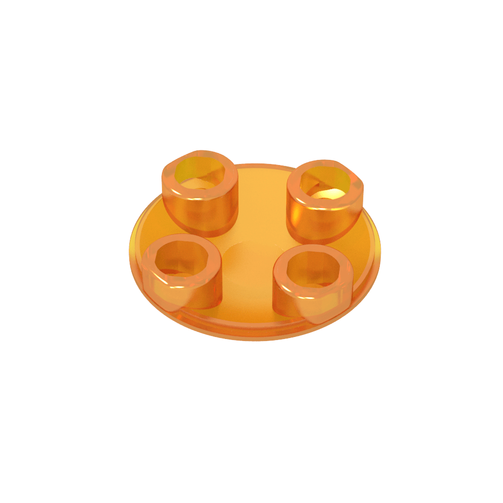 Plate Round 2 x 2 with Rounded Bottom [Boat Stud]