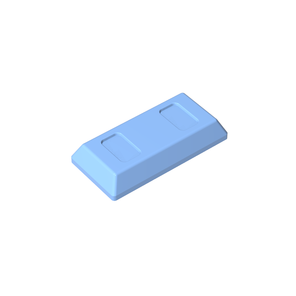 Tile Special 1 x 2 with Sloped Walls AKA Money / Gold Bar [Ingot]