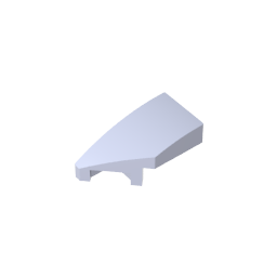 Slope Curved 2 x 1 with Stud Notch Left