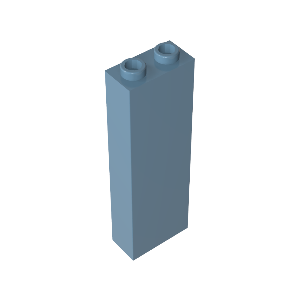 Brick 1 x 2 x 5 without Side Supports-MyGobricks