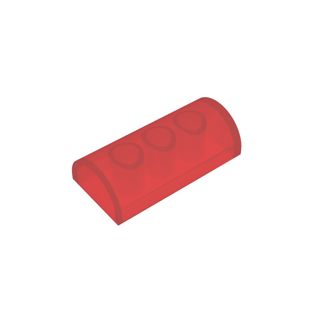 Brick Curved 2 x 4 No Studs, Curved Top-MyGobricks