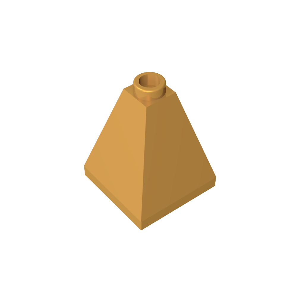 Slope 75° 2 x 2 x 2 Quadruple Convex-MyGobricks
