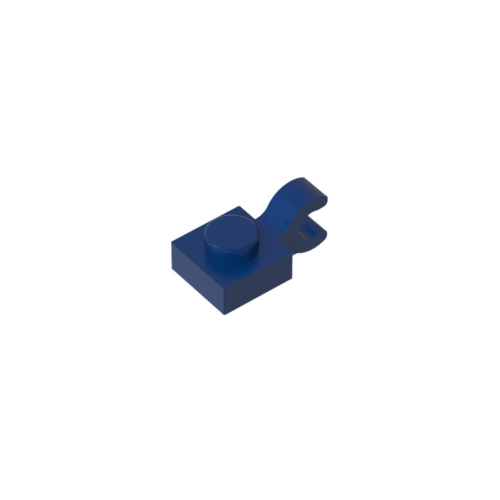 Plate Special 1 x 1 with Clip Horizontal [Thick U Clip]-MyGobricks