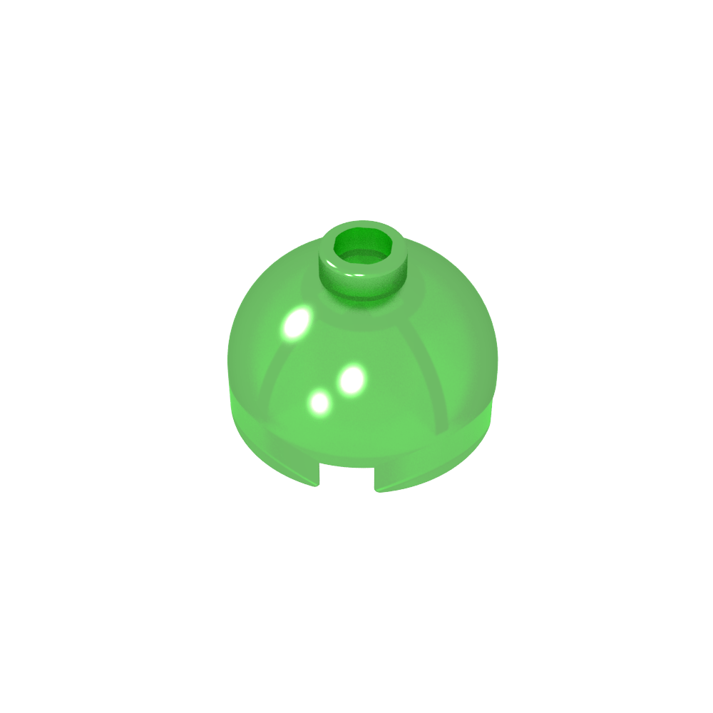 Brick Round 2 x 2 Dome Top - Blocked Open Stud without Bottom Axle Holder-MyGobricks