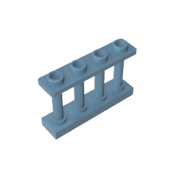 Fence Spindled 1 x 4 x 2 [4 Top Studs]