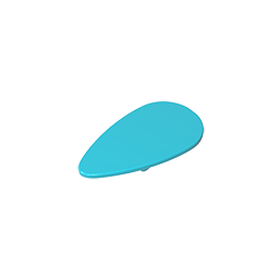 Minifig Shield Ovoid [Plain]