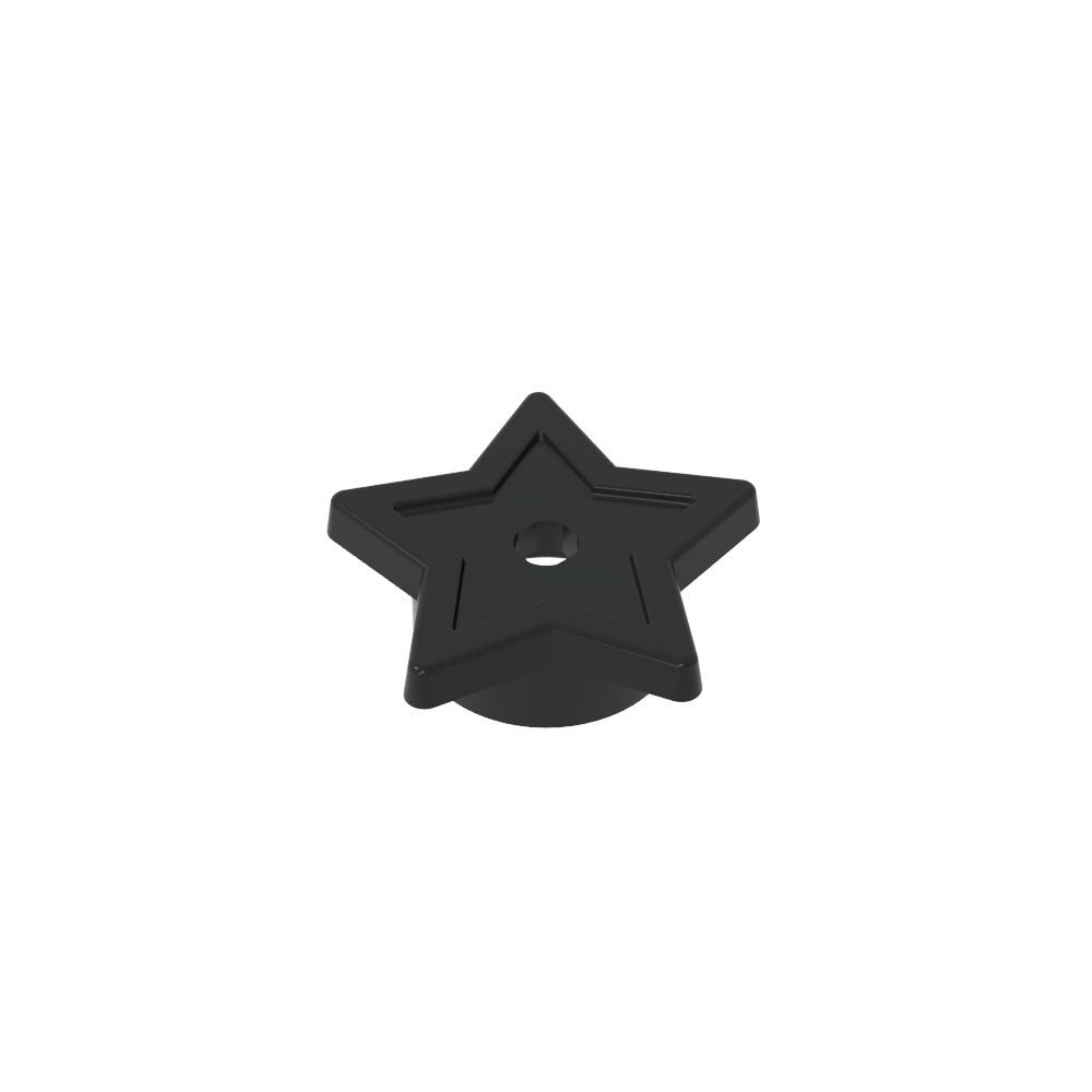 Star with Stud Holder-MyGobricks