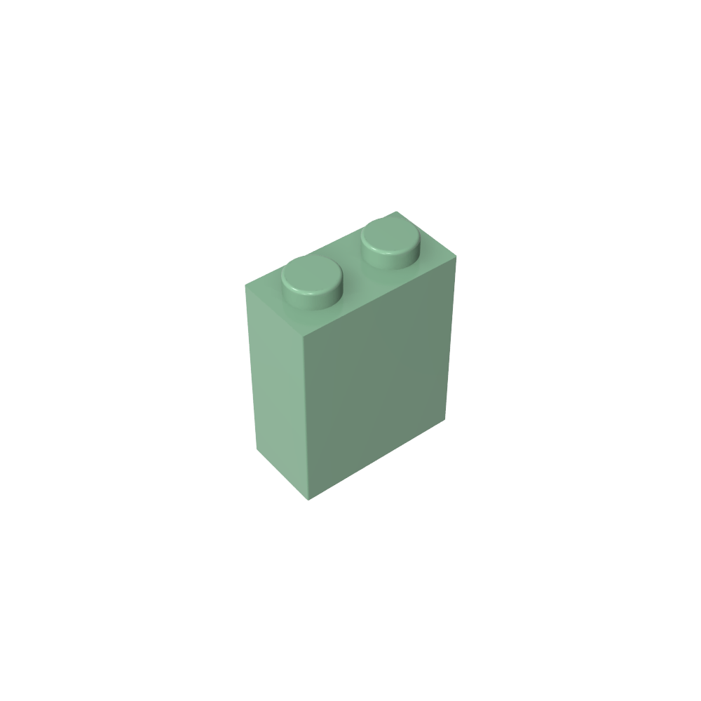 Brick 1 x 2 x 2 with Center Pin-MyGobricks